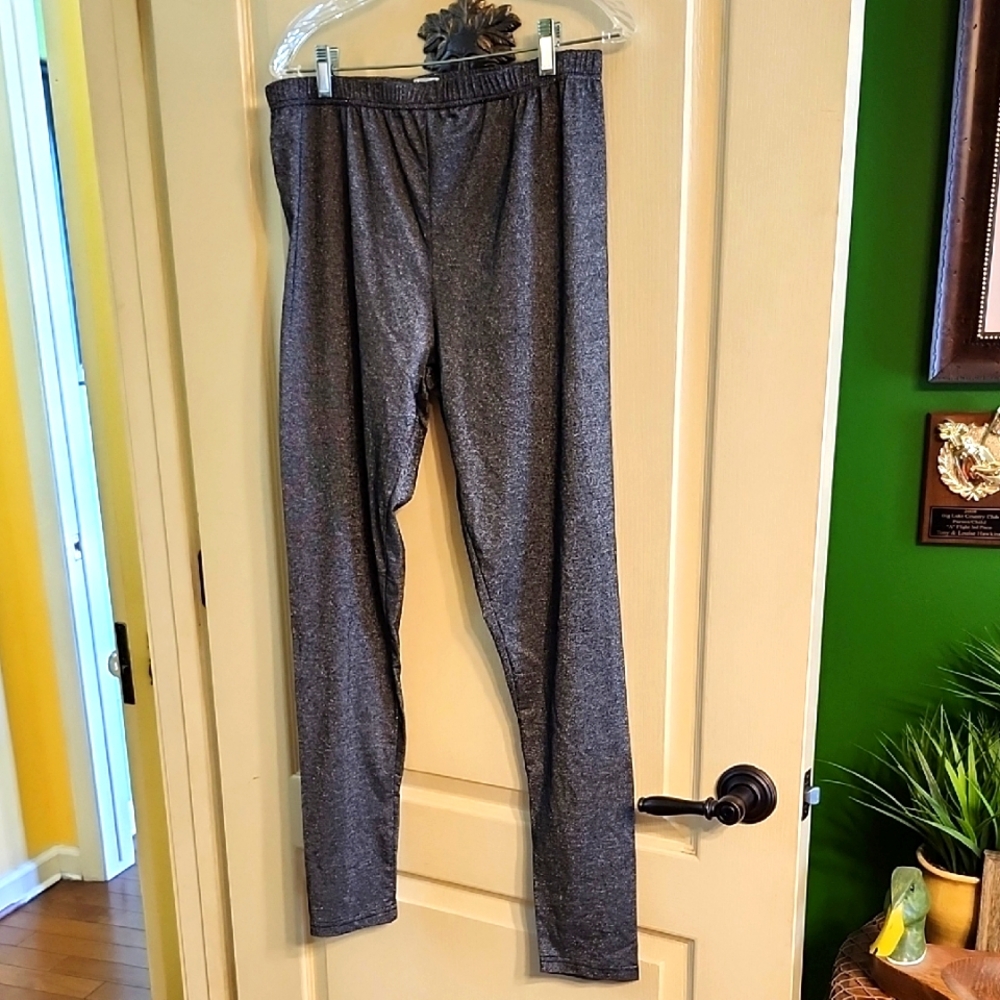 JUST BE..SPARKLY GRAY LEGGINGS